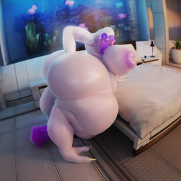 2_toes 4_fingers albino animal_genitalia animal_penis annoyed aquarium bedroom big_breasts big_butt big_nipples big_tongue breasts butt detailed_background digging_into_butt digitigrade equine_genitalia equine_penis eyewear feet fingers genitals glasses gynomorph inside intersex leaning_on_bed leaning_on_object mandibles nipples nude penis purple_eyes purple_eyewear purple_glasses purple_nipples purple_penis purple_tongue round_glasses scratching_butt solo thick_thighs toes tongue tongue_out turning_back vivarium white_body white_skin lustful_zen halo_(series) microsoft xbox_game_studios veem alien humanoid sangheili 1:1 2025 3d_(artwork) absurd_res blender_(artwork) blender_cycles_(artwork) digital_media_(artwork) hi_res