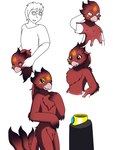 anthro beak biped black_markings clothed clothing eyewear featureless_crotch female fur fursuit_head gender_transformation glasses goo_transformation grey_eyes hair human_to_anthro jewelry looking_at_viewer looking_down_at_self male markings mtf_transformation nude pedestal red_body red_fur red_markings shirt simple_background smile solo species_transformation standing t-shirt topwear transformation tuft white_background yellow_markings wolferion european_mythology greek_mythology mythology tomek1000_(character) avian mythological_avian mythological_bird mythological_creature mythological_firebird phoenix 2018 3:4 colored