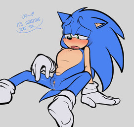 andromorph anthro anus blush bodily_fluids clitoris clothing crossgender footwear genital_fluids genitals gloves handwear heart_symbol intersex mti_crossgender open_mouth sitting sitting_on_ground socks solo spread_legs spreading tail tongue vaginal_fluid_string vaginal_fluids vaginal_fluids_on_hand vulva shaddycatz sega sonic_the_hedgehog_(series) sonic_the_hedgehog eulipotyphlan hedgehog mammal 2023 digital_drawing_(artwork) digital_media_(artwork) hi_res