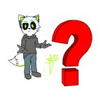 black_eyes blue_hair bottomwear clothing footwear grey_clothing hair hoodie male neon pants shoes solo text topwear white_body kevthefox kev arctic_fox canid canine fox humanoid mammal true_fox 1:1 hi_res