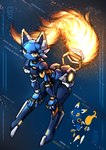 ambiguous_gender anthro blue_body fire flaming_tail looking_at_viewer machine mascot solo tail yellow_eyes artdeitech e621 esix domestic_cat felid feline felis mammal robot 2025 digital_drawing_(artwork) digital_media_(artwork) hi_res shaded