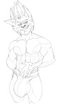 5_fingers abs anthro arrow_marking big_biceps big_bulge big_deltoids big_pecs bulge cheek_tuft claws clothed clothed_anthro clothed_male clothing deltoids ear_tuft facial_tuft fingers front_view hand_on_belly head_tuft huge_bulge humanoid_hands hyper hyper_bulge looking_at_viewer male male_anthro manly muscular muscular_anthro muscular_male muscular_thighs navel obliques open_mouth open_smile pecs serratus skimpy smile smiling_at_viewer solo speedo speedo_only standing swimwear topless topless_anthro topless_male triceps tuft bristol vector_(dachemicalcat) domestic_cat felid feline felis mammal 2020 alternate_version_at_source black_and_white digital_drawing_(artwork) digital_media_(artwork) hi_res monochrome portrait three-quarter_portrait