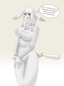 anthro female gradient_background hair mature_female pale_skin simple_background solo tail text white_body white_hair mooneol nintendo pokemon pokemon_pokopia peakychu generation_1_pokemon mammal pikachu pokemon_(species) rodent 3:4 english_text hi_res tagme
