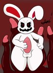 feral genitals male penis sex solo tentacle_sex tentacles tails981 chikn_nuggit iscream_(chikn_nuggit) humanoid lagomorph leporid mammal rabbit hi_res