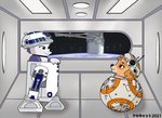 black_text collar cosplay duo female feral machine pink_collar space spacecraft text vehicle kerocat paw_patrol star_wars bb-8 everest_(paw_patrol) r2-d2 skye_(paw_patrol) astromech_droid bb-series_astromech_droid canid canine canis domestic_dog husky mammal nordic_sled_dog r-series_astromech_droid r2-series_astromech_droid robot spitz 2021 dated japanese_text