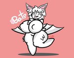 anthro bat_wings big_breasts breasts female fur membrane_(anatomy) membranous_wings solo thick_thighs white_body white_fur wings steph_chan whitebats bat mammal absurd_res hi_res