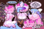 5_fingers all_fours anthro anthro_focus anthro_penetrated ass_up balls barefoot bed big_butt biting_sheets black_ears black_heart black_nose black_tail black_text blue_balls blue_body blue_glans blue_penis blue_skin blue_speech_bubble bodily_fluids body_part_in_pussy breast_tuft breasts butt butt_grab color_coded color_coded_speech_bubble countershade_breasts countershade_butt countershade_torso countershading cum cum_in_hair cum_in_vagina cum_inside cum_on_butt cum_on_leg cum_splatter dialogue disembodied_hand disembodied_penis duo exclamation_point faceless_character faceless_gynomorph faceless_humanoid faceless_intersex feet female female_anthro female_focus female_penetrated fingers first_person_view from_behind_position fur furniture genital_fluids genitals glans gynomorph gynomorph/female gynomorph_humanoid gynomorph_on_anthro gynomorph_penetrating gynomorph_penetrating_anthro gynomorph_penetrating_female gynomorph_pov hair hand_on_another's_butt hand_on_another's_head hand_on_butt hand_on_head hand_on_partner's_butt hand_on_partner's_head head_down head_down_ass_up heart_symbol humanoid_genitalia humanoid_on_anthro humanoid_penetrating humanoid_penetrating_anthro humanoid_penetrating_female humanoid_penis humanoid_pov intersex intersex/female intersex_humanoid intersex_on_anthro intersex_penetrating intersex_penetrating_anthro intersex_penetrating_female intersex_pov interspecies male medium_breasts multicolored_breasts multicolored_butt narrowed_eyes navel nipples on_bed open_mouth open_smile outline pattern_background penetrating_pov penetration penile penile_penetration penis penis_in_vagina penis_on_face pink_body pink_breasts pink_butt pink_fur pink_hair pink_nipples pink_tuft purple_eyes purple_tongue question_mark sex short_tail simple_background smile solo_focus spade_tail speech_bubble stuttering tail teeth text thick_thighs tongue tuft two_tone_breasts two_tone_butt vaginal vaginal_penetration vein veiny_penis white_body white_breasts white_butt white_countershading white_fur white_outline white_speech_bubble white_text wide_hipped_anthro wide_hipped_female wide_hips ditchu can't_see_the_haters instant_loss_2koma mendes_(mendeso200) demon demon_humanoid humanoid lagomorph leporid mammal rabbit 2025 comic digital_drawing_(artwork) digital_media_(artwork) english_text hi_res meme pixel_(artwork) shaded watermark trans_(lore) trans_woman_(lore)