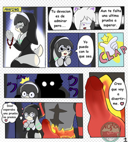 anthro church duo male male/male noagconejito nintendo pokemon noag generation_7_pokemon incineroar pokemon_(species) comic hi_res