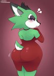 anthro backless_clothing backless_dress big_butt blush butt clothing dress female horn looking_at_viewer red_clothing red_dress solo wide_hips berkthejerk archie_comics sega sonic_the_hedgehog_(archie) sonic_the_hedgehog_(comics) sonic_the_hedgehog_(series) clove_the_pronghorn mammal pronghorn 2022 hi_res