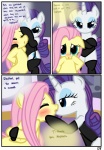 2013 absurd_res bdsm blue_eyeshadow blush bondage bound clothing comic corset cutie_mark dialogue digital_media_(artwork) dominant dominant_female duo english_text equid equine eyeshadow feathered_wings feathers female female/female fluttershy_(mlp) french_kissing friendship_is_magic fur hasbro hi_res horn kissing latex lingerie makeup mammal my_little_pony mythological_creature mythological_equine mythology pegasus pyruvate rarity_(mlp) submissive submissive_female text topwear unicorn white_body white_fur wings yellow_body yellow_feathers