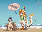 beach female inanimate_transformation latex male outside plastic pool_float pool_toy seaside simple_background tail transformation water dustyerror animate_inanimate domestic_cat felid feline felis inanimate_object mammal mustelid otter 4:3 hi_res