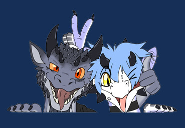 horn orange_eyes sticker tail tongue tongue_out white_sclera yellow_eyes yellow_sclera argon_vile shadowdile kobold lizard reptile scalie alpha_channel hi_res