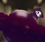 anthro ball_tuft balls blush butt genitals lying male mask nude presenting presenting_hindquarters solo tail tail_tuft tuft k0_bemy changed_(video_game) puro_(changed) absurd_res hi_res