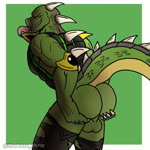 anthro backsack balls big_balls big_butt bouncing_balls bouncing_butt bubble_butt butt clothing genitals green_body green_scales hands_under_butt holding_butt looking_back male presenting presenting_hindquarters raised_tail scales seductive tail teasing tongue torn_clothing yellow_eyes thepluto mortal_kombat netherrealm_studios reptile_(mortal_kombat) saurian_(mortal_kombat) scalie 1:1 2d_animation animated loop no_sound short_playtime webm