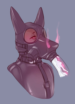 anthro aphrodisiac aphrodisiac_breath aphrodisiac_gas aphrodisiac_mask bdsm bodily_fluids bondage bondage_gear bound clothing collar cum dazed drone dronification feeding_tube gas gas_mask genital_fluids harness hose hose_in_mouth hypnosis latex latex_clothing latex_skinsuit male mask medical_instrument mind_control pheromones restraints scientific_instrument skinsuit solo submissive submissive_male tight_clothing trapped tube tube_in_mouth beyzul kael_(beyzul) canid canine canis jackal mammal 2021 digital_media_(artwork) hi_res