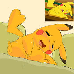 aroused aroused_face aroused_smile bodily_fluids female feral fingering genital_fluids genitals masturbation solo vaginal_fluids vulva wet chillsol nintendo pokemon generation_1_pokemon pikachu pokemon_(species) 1:1 absurd_res digital_media_(artwork) hi_res redraw