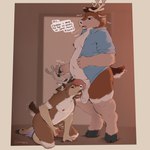 1:1 age_difference anthro antler_grab antlers ball_sniffing balls belly blitzthedurr blush breath clothed clothing deer dialogue don_(blitzthedurr) duo english_text erection eyewear father_(lore) father_and_child_(lore) father_and_son_(lore) foreskin genitals glasses hi_res hooves horn horn_grab humanoid_genitalia humanoid_penis incest_(lore) incestuous_temptation male male/male mammal masturbation mature_anthro mature_male minedoo moobs musk new_world_deer nipples open_clothing open_shirt open_topwear overweight overweight_male panting parent_(lore) parent_and_child_(lore) parent_and_son_(lore) partially_clothed penile penile_masturbation penis reindeer saggy_balls shirt sniffing son_(lore) tail tail_motion tailwag text thick_thighs topwear underwear underwear_down