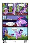 absurd_res amaichix anthro comic cutie_mark dialogue digital_media_(artwork) dragon duo english_text equid equine female feral friendship_is_magic genitals hasbro hi_res horn male mammal my_little_pony mythological_creature mythological_equine mythological_scalie mythology penis profanity scalie spike_(mlp) tail text twilight_sparkle_(mlp) winged_unicorn wings