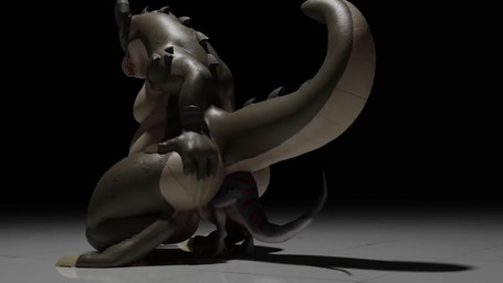 anal anal_penetration anal_vore balls butt duo feral genitals horn male male/male penetration size_difference tail vore willing_pred willing_prey inconspicuousraptor21 sound_warning jinnoaka_(modeler) fallout microsoft deathclaw dinosaur dromaeosaurid interceptor prehistoric_species reptile saurischian scalie theropod 3d_(artwork) 3d_animation animated blender_(artwork) digital_media_(artwork) hi_res short_playtime sound story story_in_description webm