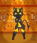 anthro armor dancing egyptian gynomorph intersex lightning_whiskers solo warmind darkgeno_(artist) animal_crossing destiny_(video_game) destiny_2 nintendo pokemon zeta_(zeraora) generation_7_pokemon legendary_pokemon pokemon_(species) zeraora hi_res meme