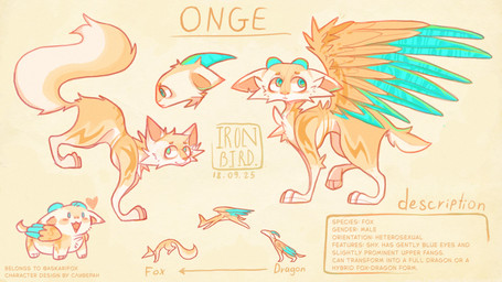 blue_eyes blue_horn feral fox_tail fur horn male orange_body orange_fur orange_wings quadruped simple_background smile solo tail text transformation white_body white_fur wings chibis mythology onge_(askarifox) canid canine dragon fox hybrid mammal mythological_creature mythological_scalie scalie 16:9 english_text hi_res model_sheet widescreen