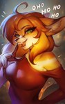 5_fingers anthro breasts brown_hair clothed clothing female fingers green_eyes hair looking_at_viewer open_mouth smile teeth tongue kardie canid canine fox mammal 2022 absurd_res digital_media_(artwork) hi_res