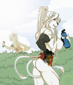 2_tails areola blue_eyes bottomwear breasts butt canid canine canis clothed clothing domestic_dog eye_scar felid female fingerless_gloves gloves handwear hi_res kincade lion lotusgarden mammal multi_tail muscular muscular_female nipples pantherine ponytail scar shorts short_shorts topless water_bottle
Rating: Questionable
Score: 6
User: 2DUK
Date: August 17, 2019 2_tails areola blue_eyes bottomwear breasts butt canid canine canis clothed clothing domestic_dog eye_scar felid female fingerless_gloves gloves handwear hi_res kincade lion lotusgarden mammal multi_tail muscular muscular_female nipples pantherine ponytail scar shorts short_shorts topless water_bottle
Rating: Questionable
Score: 6
User: 2DUK
Date: August 17, 2019