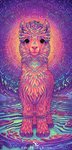 ambiguous_gender black_eyes feral looking_at_viewer maze psychedelic solo epilepsy_warning sylvia_ritter alpaca camelid mammal 2020 colorful_theme