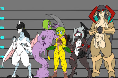 anthro black_hair black_nipples blue_eyes breasts ditto excadrill eyewear female glasses green_eyes green_hair hair inkblot-rabbit nintendo nipples pokémon pokémorph purple_nipples pussy skarmory slime small_breasts terrakion victreebel video_games
Rating: Explicit
Score: 2
User: Juni221
Date: February 20, 2014