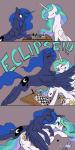 beverage checkerboard_(object) chess duo feathered_wings feathers female feral food horn hug smile tea wings silfoe friendship_is_magic hasbro my_little_pony mythology princess_celestia_(mlp) princess_luna_(mlp) equid equine mammal mythological_creature mythological_equine winged_unicorn 1:2 2015 absurd_res hi_res sibling_(lore) sister_(lore) sisters_(lore)