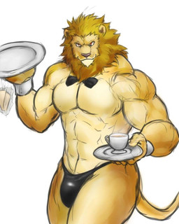 abs anthro biceps big_muscles bow_tie brown_fur brown_hair bulge cake captainjohkid clothed clothing coffee cup feline food fur grin hair half-dressed lion looking_at_viewer male mammal muscles necktie pecs plain_background pose red_eyes smile solo speedo standing swimsuit tan_fur toned topless waiter white_background
Rating: Questionable
Score: 5
User: m249saw17
Date: August 05, 2014 abs anthro biceps big_muscles bow_tie brown_fur brown_hair bulge cake captainjohkid clothed clothing coffee cup feline food fur grin hair half-dressed lion looking_at_viewer male mammal muscles necktie pecs plain_background pose red_eyes smile solo speedo standing swimsuit tan_fur toned topless waiter white_background
Rating: Questionable
Score: 5
User: m249saw17
Date: August 05, 2014