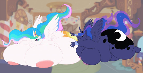 2012 anthro anthrofied big_breasts blue_fur breasts crown cutie_mark duo equine female friendship_is_magic fur horn inverted_nipples lying mammal morbidly_obese my_little_pony nipples nude on_front overweight princess princess_celestia_(mlp) princess_luna_(mlp) revadiehard royalty sibling sisters weight_gain white_fur winged_unicorn wings
Rating: Questionable
Score: 3
User: ErosThanatos
Date: March 10, 2013 2012 anthro anthrofied big_breasts blue_fur breasts crown cutie_mark duo equine female friendship_is_magic fur horn inverted_nipples lying mammal morbidly_obese my_little_pony nipples nude on_front overweight princess princess_celestia_(mlp) princess_luna_(mlp) revadiehard royalty sibling sisters weight_gain white_fur winged_unicorn wings
Rating: Questionable
Score: 3
User: ErosThanatos
Date: March 10, 2013