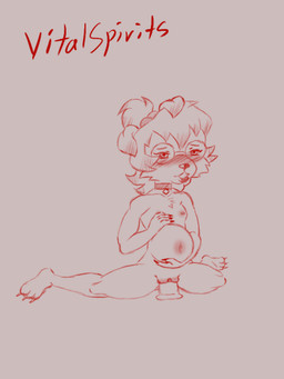 abdominal_bulge anthro belly blush blush_lines collar dildo dildo_in_vagina dildo_insertion enjoying eyewear female glasses kissy_face lipstick makeup nipples penetration sex_toy sex_toy_in_vagina sex_toy_insertion solo vaginal vaginal_penetration young young_female vitalspirits chocee_lumbrig canid canine canis domestic_dog mammal 2d_animation 3:4 animated restricted_palette