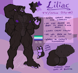 3_fingers 4_eyes anthro arthropod_abdomen blush blush_lines body_hair brown_body brown_fur butt feet fingers fur lgbt_pride male multi_eye nipples pawpads pride_colors purple_nipples text vincian_pride_colors entitropy liliac_weaver_(entitropy) arachnid arthropod spider absurd_res english_text hi_res