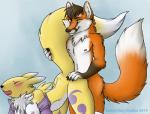 anthro areola black_nose blush breasts canine chest_tuft digimon duo female fox from_behind fur gloves hanging_breasts male mammal nipples nude open_mouth orange_fur penetration pyropaws renamon sex straight tuft werefox werefox_(character) white_fur wingedwolf yellow_fur
Rating: Explicit
Score: 17
User: UniversalLionsgate89
Date: March 22, 2014