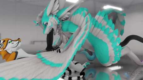 4_ears abdominal_bulge all_the_way_through anal anal_penetration anthro black_tentacles blue_body blue_fur duo fur genitals hair male male/male multi_ear open_mouth oral oral_penetration orange_body orange_fur penetration penis prehensile_penis sex tentacle_in_ass tentacle_in_mouth tentacle_penetration tentacle_sex tentacles threaded_by_tentacle white_body white_fur gylala mythology gylala_(character) quill_feathertail avali dragon eastern_dragon mythological_creature mythological_scalie scalie 16:9 3d_(artwork) 3d_animation animated blender_(artwork) digital_media_(artwork) hi_res loop no_sound short_playtime webm widescreen