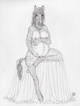 anthro belly big_belly breasts cleavage clothed clothing crossed_legs crystal dark_nipples female fur furniture gem hair hand_on_belly hooves inner_ear_fluff jewelry looking_at_viewer mane markings navel necklace necklace_only nipples nude on_display outie_navel pose pregnant pregnant_anthro pregnant_female sitting solo striped_body striped_fur striped_markings striped_tail stripes table tail tail_markings tail_tuft tuft dark_natasha izzabelle_frost equid equine mammal zebra 2019 3:4 hi_res sketch