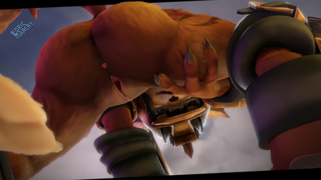 anthro anus armor butt butt_focus claws clothed clothing female fur genitals headgear helmet looking_at_viewer low-angle_view orange_body orange_fur outside partially_clothed rear_view sky solo spread_vulva spreading tail vulva edricmarcry blizzard_entertainment warcraft mahkee_(edricmarcry) canid mammal vulpera 16:9 2025 3d_(artwork) digital_media_(artwork) hi_res watermark widescreen
