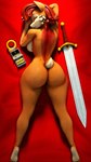 anthro bedding big_breasts big_butt big_sword breasts brown_body brown_fur bubble_butt butt dakimakura detailed_background eyelashes eyes_closed feet female fingers fluffy fluffy_tail fur hair lying melee_weapon multicolored_body multicolored_fur nude on_bedding on_front red_hair short_hair short_tail smile solo sword tail tan_body tan_fur thick_thighs toes two_tone_body two_tone_fur weapon wide_hips honorboundnoob archie_comics sega sonic_the_hedgehog_(archie) sonic_the_hedgehog_(comics) sonic_the_hedgehog_(series) warfare_machine nicole_(computer) sally_acorn warfare_sally chipmunk ground_squirrel mammal rodent sciurid 2023 3d_(artwork) 9:16 dakimakura_design digital_media_(artwork) hi_res source_filmmaker_(artwork)