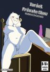 anthro big_breasts big_butt blush boss_monster_(undertale) bovid breasts butt caprine chair comic computer cover covering covering_crotch covering_pussy dildo electronics english_text female fur furniture hi_res horn laptop laundrymom looking_at_viewer mammal mature_anthro mature_female nipples nude red_eyes sex_toy sitting smile solo text thick_thighs toriel undertale undertale_(series) white_body white_fur wide_hips