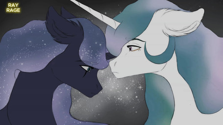 alternate_species blinking blue_body blue_eyebrows blue_eyes blue_fur blue_horn blue_mane closed_frown comforting duo ear_tuft ears_down eye_contact eyebrow_through_hair eyebrows eyelashes female female_feral feral flowing_mane frown fur green_mane hair horn long_horn long_mane looking_at_another looking_down mane mouth_closed multicolored_mane music neck_hug pink_mane pivoted_ears princess purple_eyes royalty sad simple_background sparkles text translucent translucent_hair tuft unicorn_horn white_body white_eyebrows white_fur white_horn white_mane rayrage friendship_is_magic hasbro my_little_pony mythology wisp_(musician) princess_celestia_(mlp) princess_luna_(mlp) equid equine mammal mythological_creature mythological_equine unicorn 16:9 2025 2d_animation 4k absurd_res animated artist_name colored digital_media_(artwork) english_audio english_description hi_res high_framerate russian_description short_playtime sound video widescreen sibling_(lore) sister_(lore) sisters_(lore)