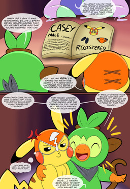 annoyed anthro biped book clothing cosplay_pikachu_(costume) cross-popping_vein dialogue eyes_closed furniture group hand_on_shoulder happy inside kerchief male male_anthro mask pictures profanity speech_bubble sports_mask sportswear standing table talking_to_another text thought_bubble trio wrestling_mask tepigfan101 nintendo pokemon pokemon_mystery_dungeon spike_chunsoft calvin_(tepigfan101) casey_(tepigfan101) pikachu_libre generation_1_pokemon generation_6_pokemon generation_8_pokemon goodra grookey pikachu pokemon_(species) 2026 absurd_res comic digital_media_(artwork) english_text hi_res