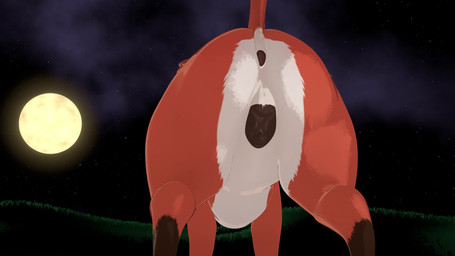 animal_genitalia anus butt butt_focus canine_genitalia female feral genitals raised_tail shaking_butt solo tail kreocaif canid canine fox mammal red_fox true_fox animated hi_res short_playtime video