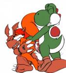 3_fingers anal anal_penetration anthro anthro_on_feral anus bald balls barefoot bestiality big_nose blaziefox_(character) butt canine claws crossover cum cum_in_ass cum_inside cum_on_penis digimon double_penetration dragon erection eyes_closed feral footwear fox from_behind frown fur gay group group_sex guilmon hair hand_on_butt hi_res interspecies jerseydevil_(artist) long_hair lying male mammal mario_bros nintendo nude on_back on_top orgasm original_character penetration penis plain_background raised_arm scalie sex sharp_claws sharp_teeth shoes spread_legs spreading teeth threesome toe_claws two_toes video_games white_background wings yoshi
Rating: Explicit
Score: 5
User: forkU
Date: December 31, 2013