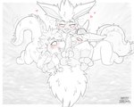 animal_genitalia animal_penis anthro ball_fondling balls canine_genitalia canine_penis claws double_fellatio double_oral fellatio female feral fluffy fluffy_chest fluffy_hair fondling forehead_gem gem genitals group group_sex hair heart_symbol hearts_around_head huffy knot knotted_penis long_tongue male male/female markings oral penile penis ruby_(gem) scale_markings scales sex short_stack threesome tongue trio graedius_(artist) mythology nintendo pokemon carbuncle_(graedius) fyre zullie_(graedius) eeveelution flareon generation_1_pokemon lizard mythological_carbuncle mythological_creature pokemon_(species) reptile scalie 5:4 hi_res sketch