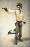 anthro belt black_powder_weapon boots clothing flintlock flintlock_pistol footwear gun handgun male pistol pose ranged_weapon shoes solo tail weapon conditional_dnp moodyferret kimber_di_furetti domestic_ferret ictonychine mammal marbled_polecat mustelid musteline polecat_(mustelid) true_musteline weasel 2013 hi_res