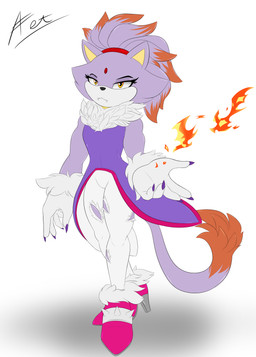 anthro claws clothing elemental_manipulation fangs female fire fire_manipulation fluffy fluffy_chest fluffy_tail footwear high_heels lidded_eyes muscular muscular_anthro muscular_female serious serious_face shoes simple_background sleeveless_clothing solo tail teeth torn_clothing white_background astrum_(artist) sega sonic_the_hedgehog_(series) blaze_the_cat domestic_cat felid feline felis mammal absurd_res digital_drawing_(artwork) digital_media_(artwork) hi_res signature