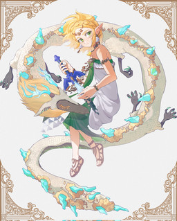 6_legs ambiguous_gender back_spikes blonde_hair claws clothed clothed_female clothed_humanoid clothing dress duo eyelashes eyes_closed female feral hair horn master_sword melee_weapon scales secret_stone serpentine simple_background spikes spikes_(anatomy) sword weapon white_body white_scales fifiwinofi mythology nintendo tears_of_the_kingdom the_legend_of_zelda light_dragon_(totk) princess_zelda dragon eastern_dragon humanoid hylian mythological_creature mythological_scalie scalie 2024 full-length_portrait hi_res portrait