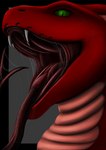 anthro bodily_fluids buccinator fangs female forked_tongue gaping gaping_mouth mouth_shot open_mouth saliva scales solo teeth tongue tongue_sheath rektalius nicashee cobra reptile scalie snake titanoboa vampire hi_res