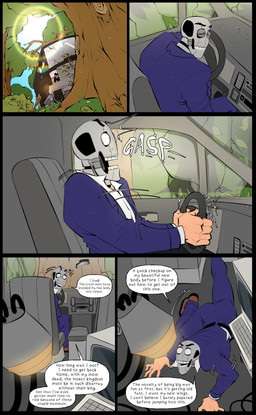 all_fours bottomwear brown_clothing brown_footwear brown_shoes candy car car_accident clothed clothed_male clothing computer_keyboard computer_monitor crawling day dessert device dialogue food footwear forest fully_clothed gum gums inside inside_car inside_vehicle jacket light light_body looking_back machine male male_humanoid not_furry pants plant purple_bottomwear purple_clothing purple_jacket purple_pants purple_topwear shirt shoes skinless solo speech_bubble sunlight teeth text topwear tree unconscious vehicle waking_up white_clothing white_shirt white_topwear bileshroom disney hoppers_(disney) pixar titus_(hoppers) humanoid robot robot_humanoid 2026 absurd_res better_version_at_paywall comic digital_drawing_(artwork) digital_media_(artwork) english_description english_text hi_res